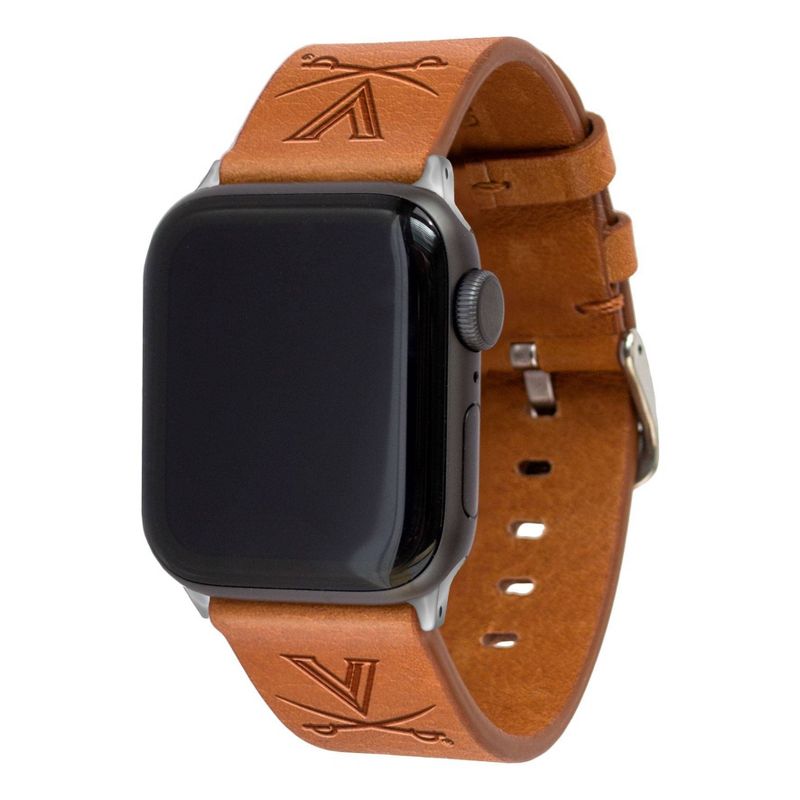 NCAA Virginia Cavaliers Apple Watch Compatible Leather Band 38/40mm - Tan