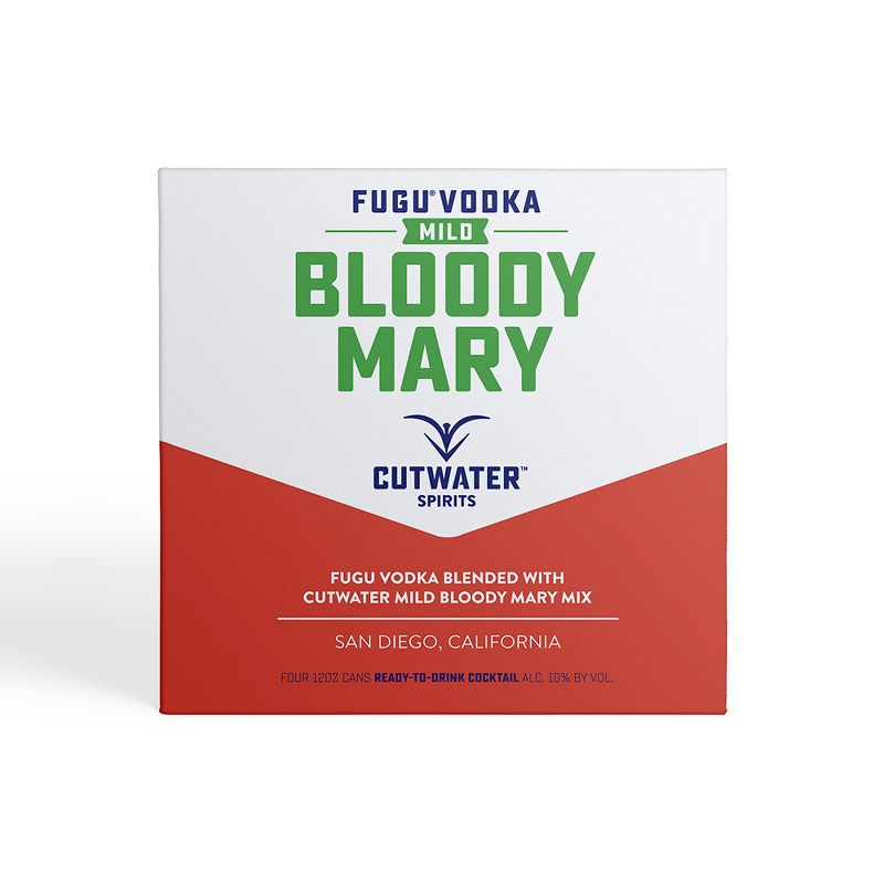 Cutwater Fugu Mild Bloody Mary Cocktail - 4pk/12 fl oz Cans