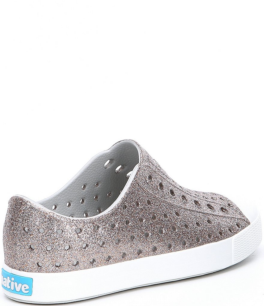 Native Girls' Jefferson Bling Glitter Slip-On Sneakers (Youth)