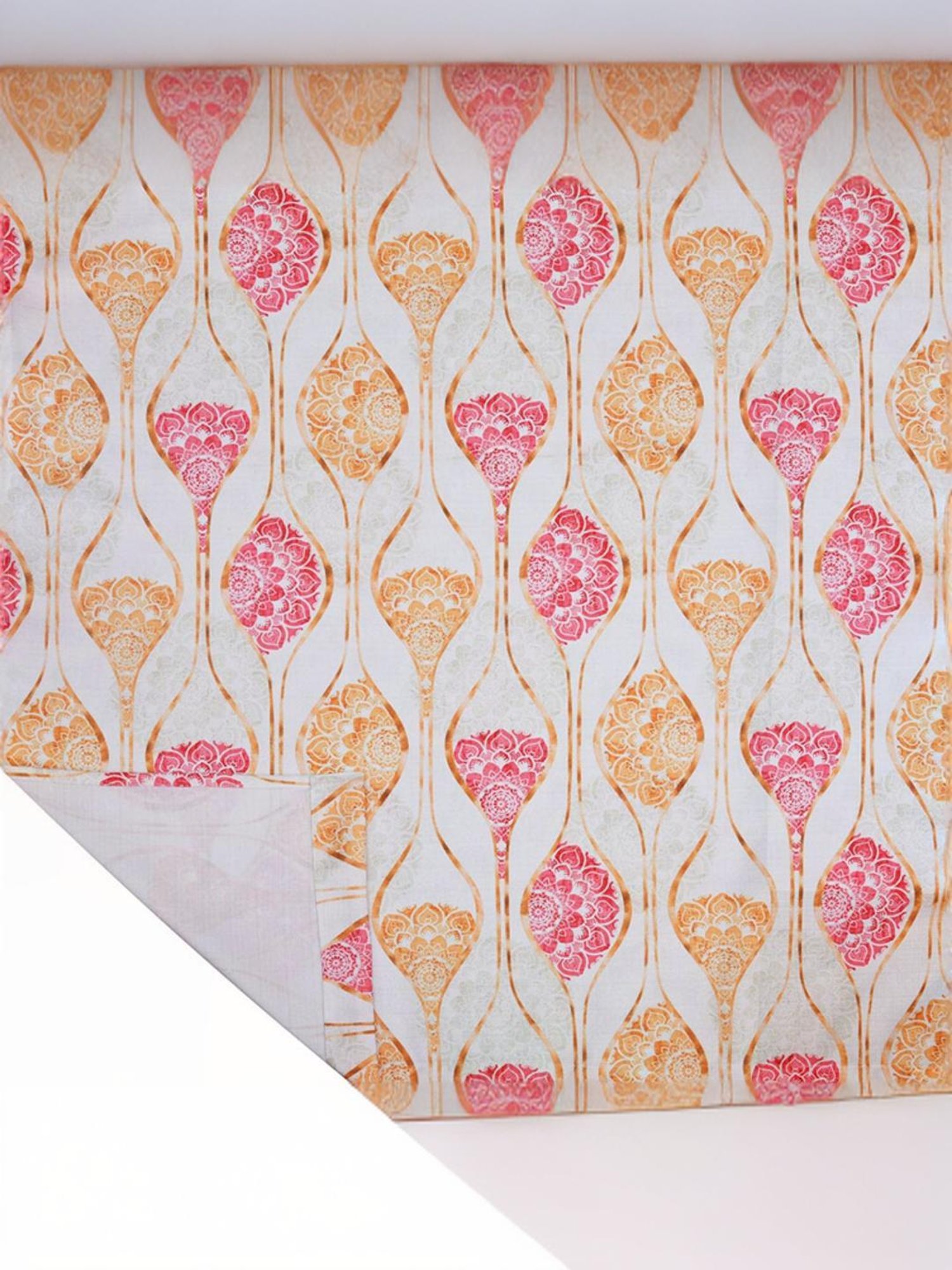 @Home Multicolor Polyester Window Curtains - Set of 2