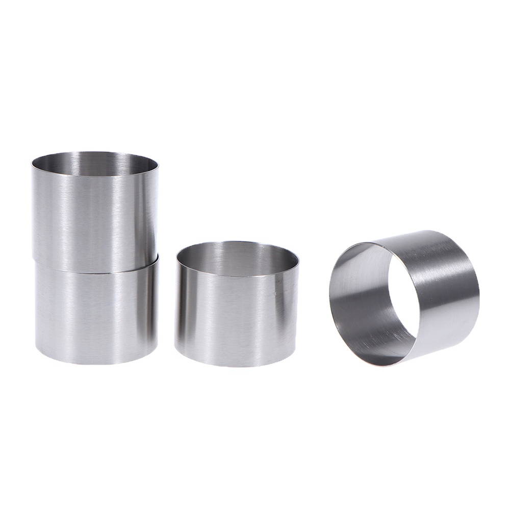 4 Pcs Mini Round Shape Mousse Cake Biscuit Dessert Mould DIY Baking Tools