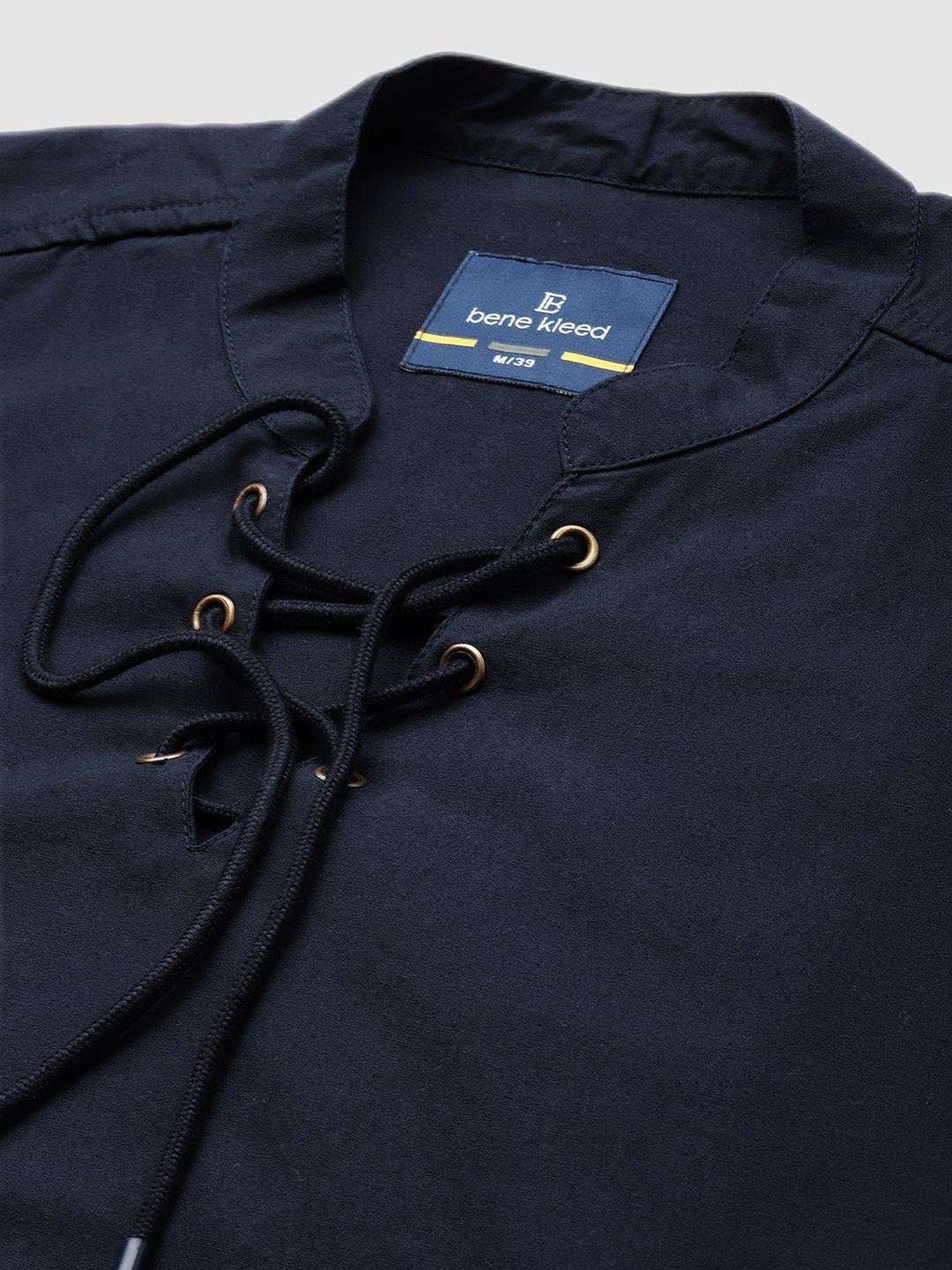 Bene Kleed Navy Cotton Regular Fit Shirt