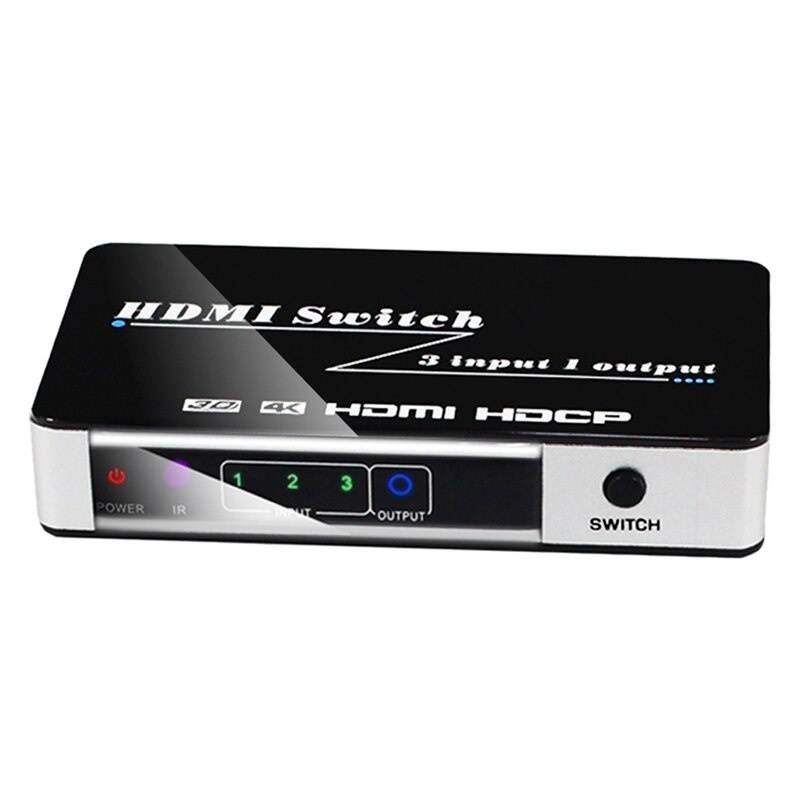 iKKEGOL&reg; Audio Video RCA 3 Port  Way Selector Switcher with AV Cable