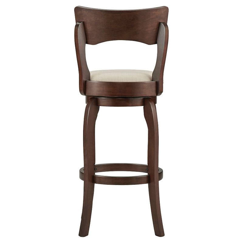 Calder Swivel 29" Barstool Wood/Oatmeal - Inspire Q