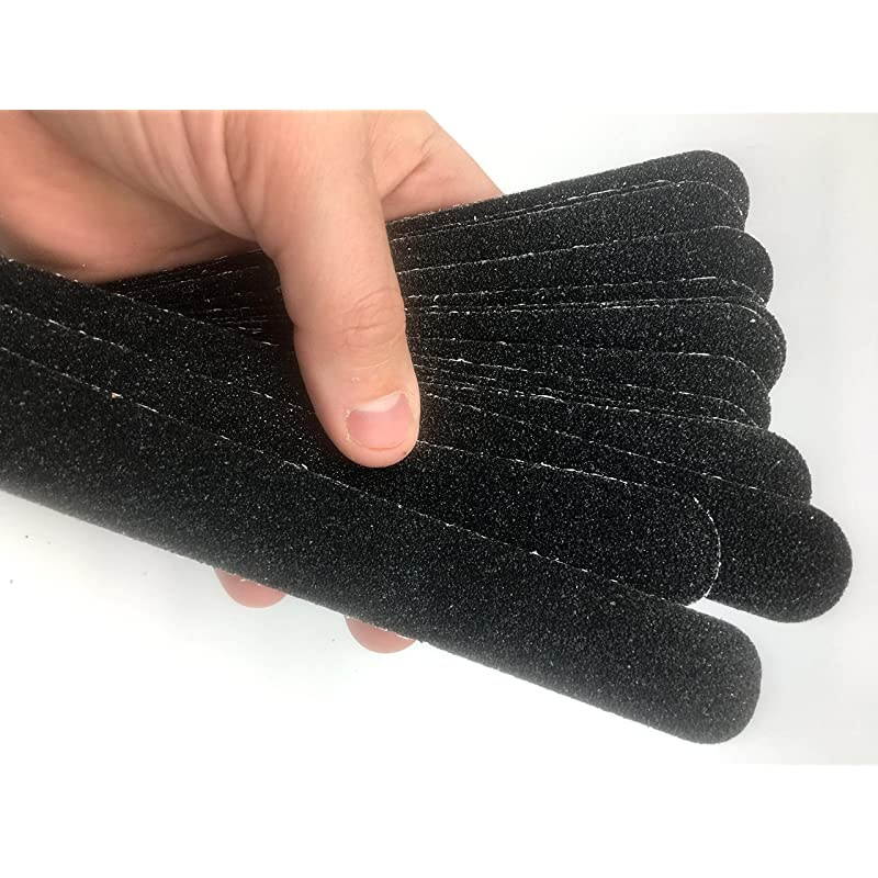 Slip Stair Floor Grip Strips 20 Precut strips 1 x 155 Anti slip safety tape WaterproofIndoorOutdoorCommercial adhesive gritPrevent FallsCars Trucks and Trailers too