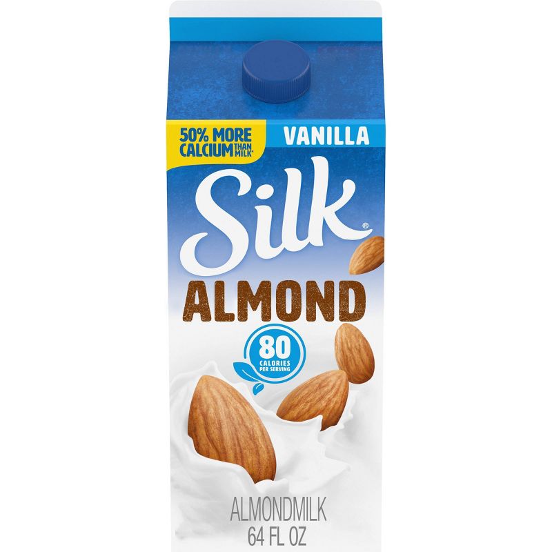Silk Almond Vanilla Almond Milk - 0.5gal