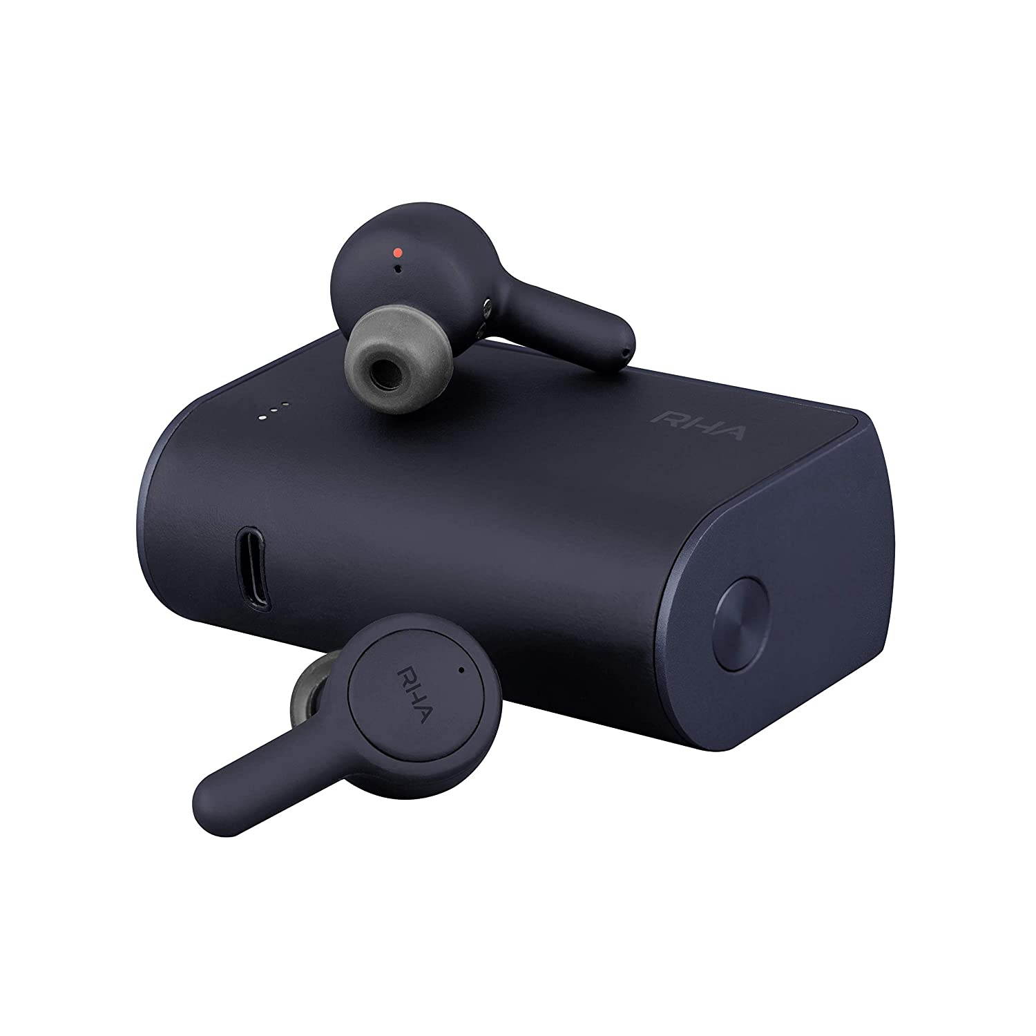 RHA 602035 Trueconnect - Navy Blue: True Wireless Earbuds with Bluetooth 5 & Sweatproof for Sport Activity