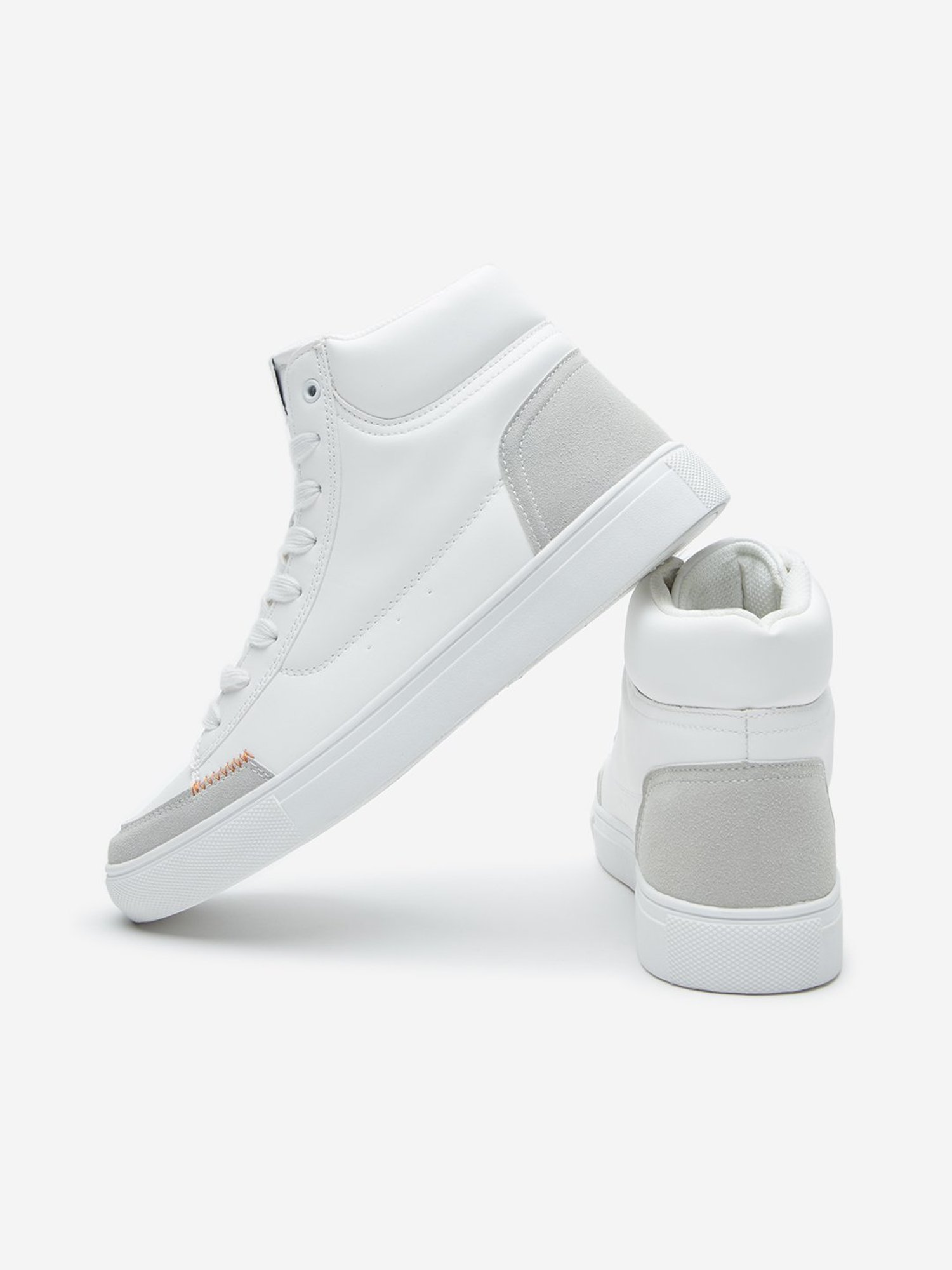 SOLEPLAY by Westside White Colour-Blocked High-Top Boots