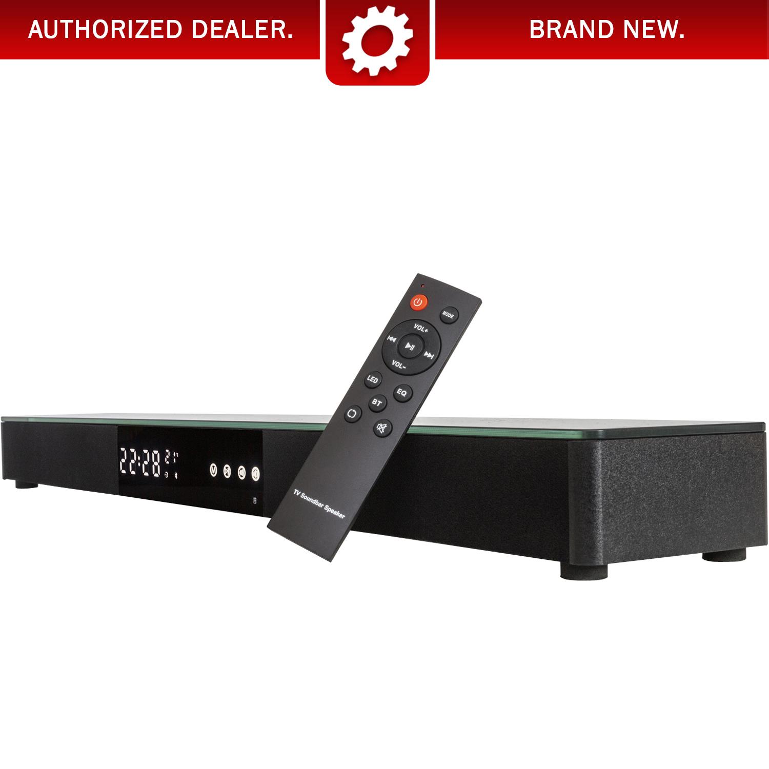 Deco Gear Home Theater Surround Sound 31" Soundbar | 40 Watts 2.1 CH Audio, Bluetooth, NFC