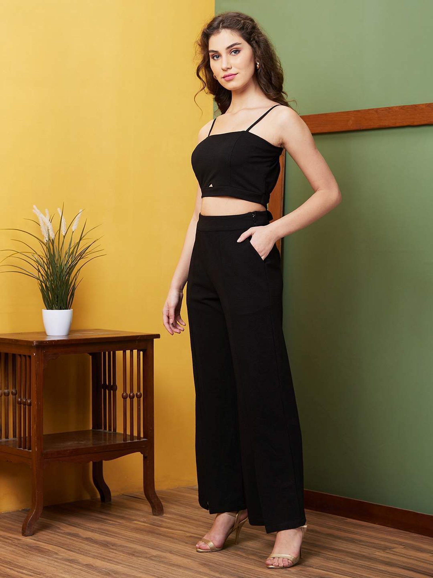 Melon by PlusS Blue Printed Shirt Pant Set