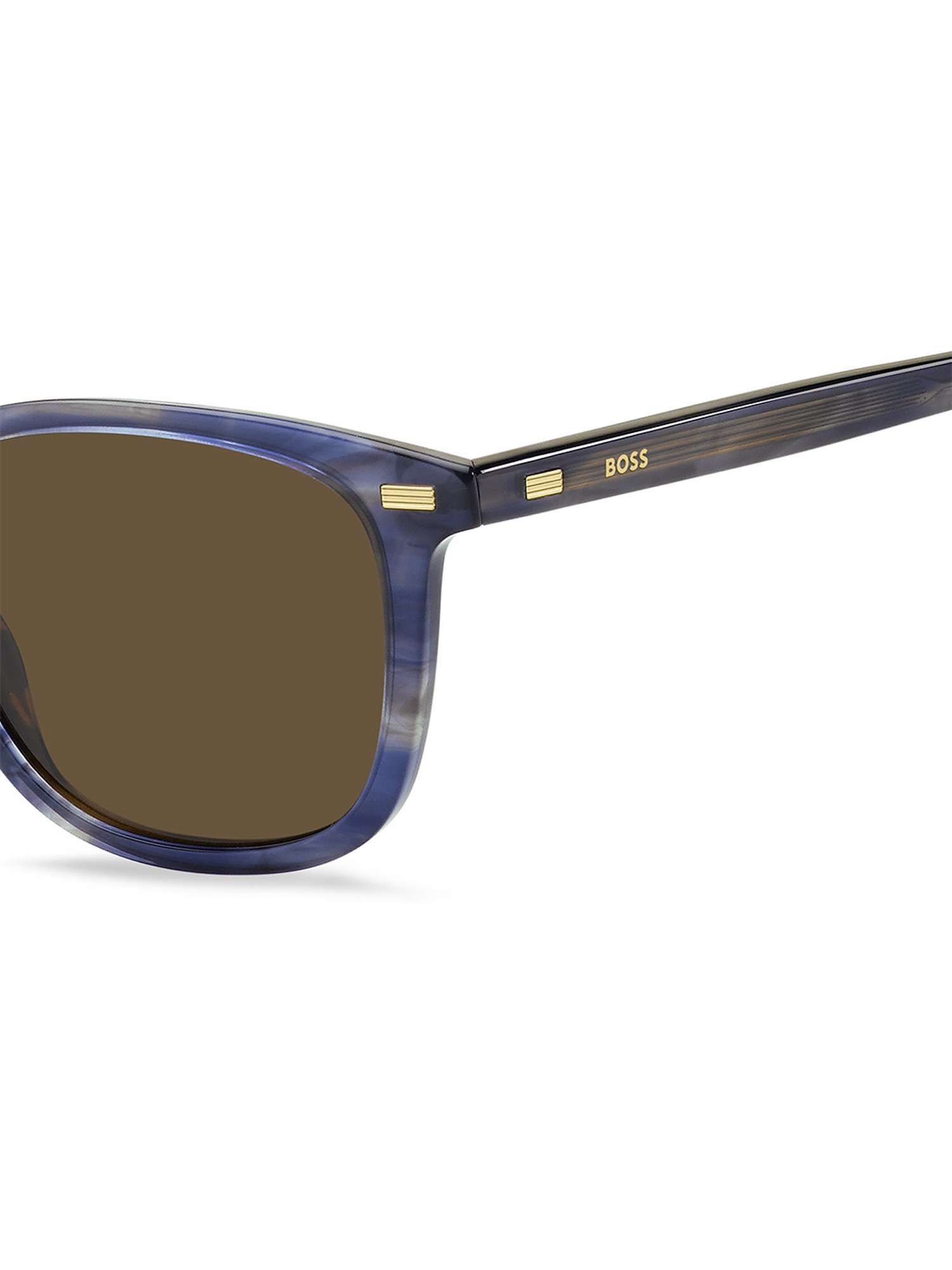 Hugo Boss Brown Square Sunglasses for Men