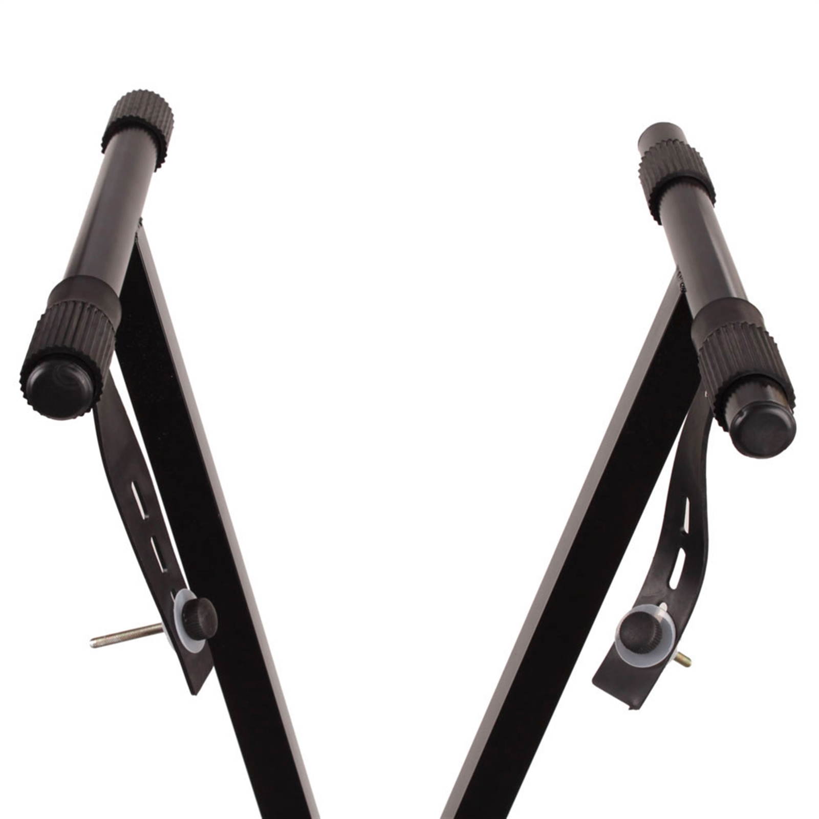 Glarry Single-tube X-type Keyboard Stand Black