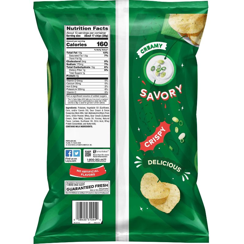 Lay's Sour Cream & Onion Flavored Potato Chips - 12.50oz
