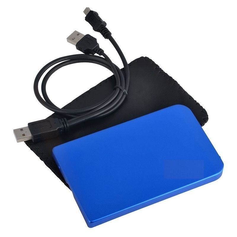 2.5" Inch Blue Sata USB 2.0 Hard Drive HDD Enclosure