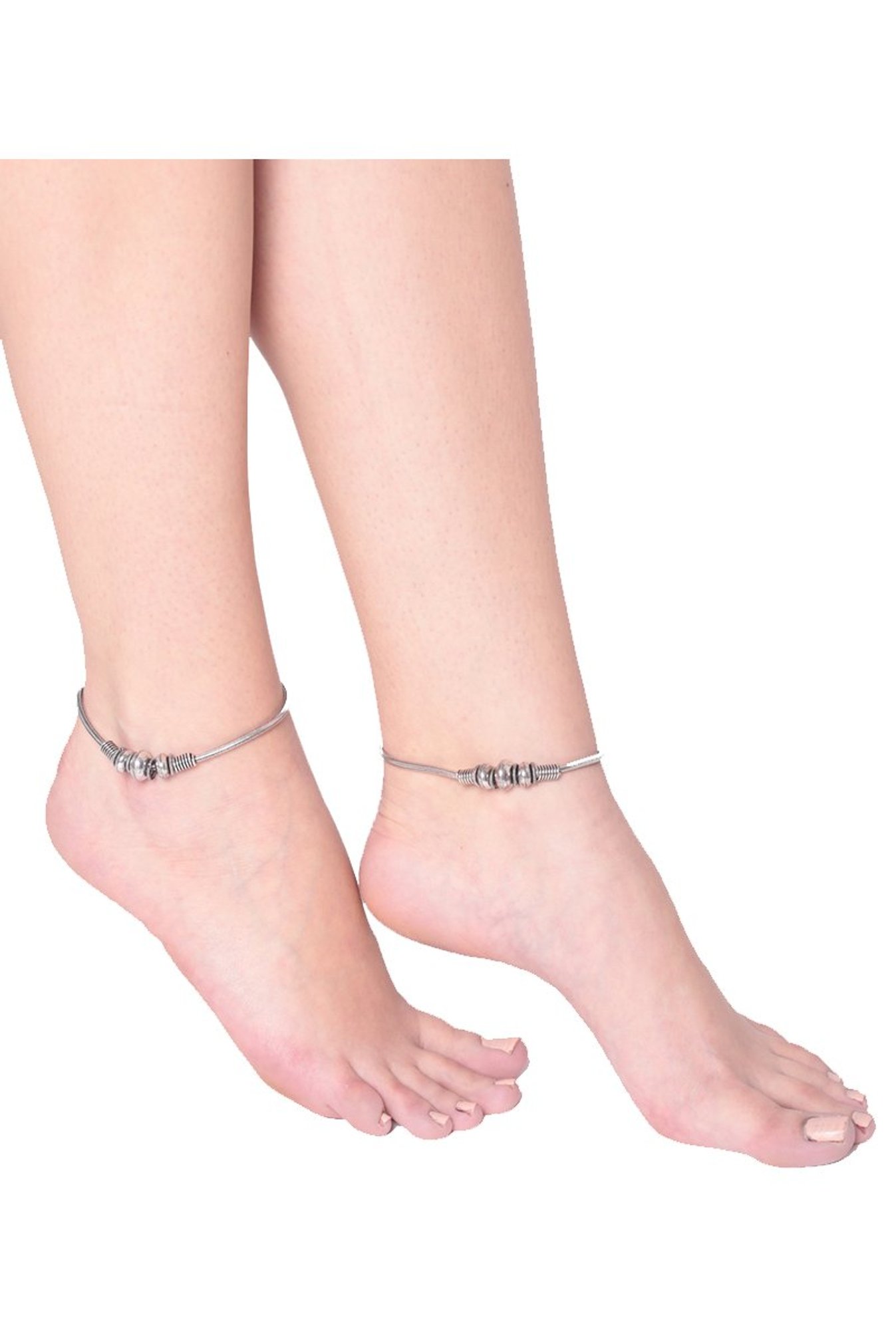 Prita Silver Brass Inflexible Anklet