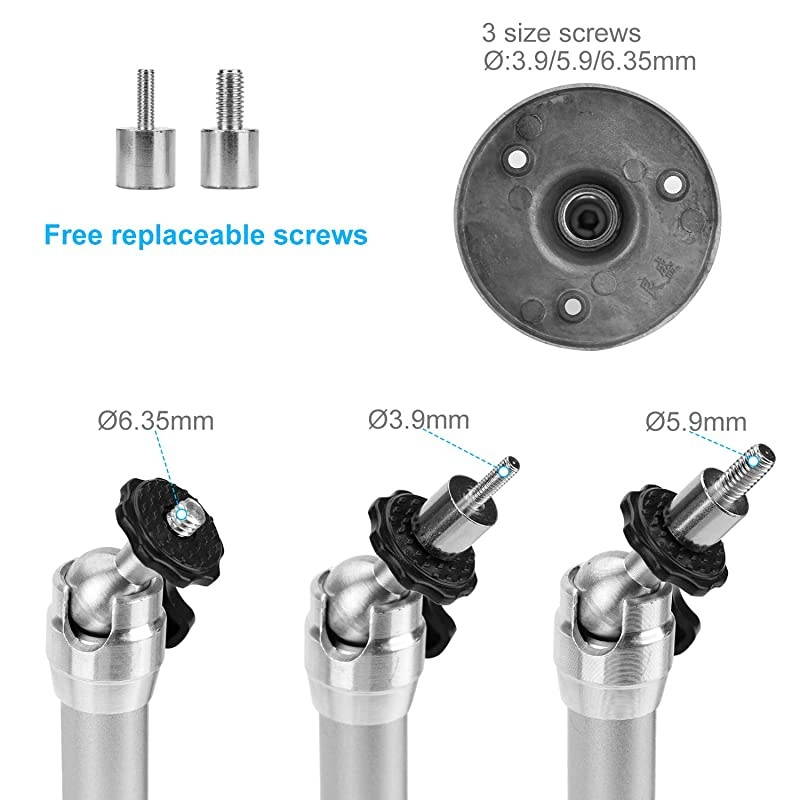 Ceiling Wall Projector Mount Compatible with QKK DRJ Upgrade DBPOWER Anker AAXA Technologies Artlii LoongSon APEMAN and Most Other Projector 175mm