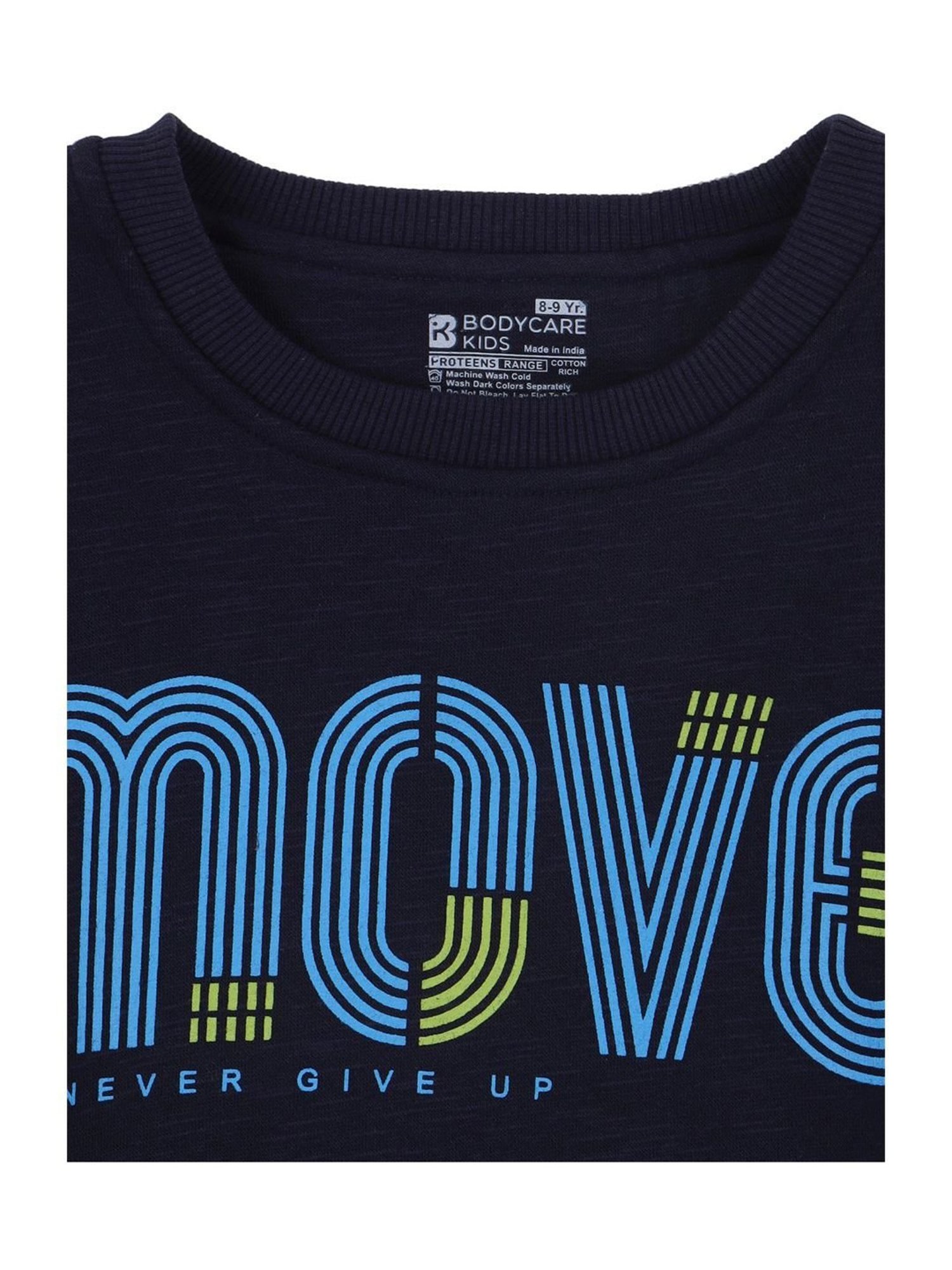 Proteens Kids Navy Printed Full Sleeves Sweatshirt