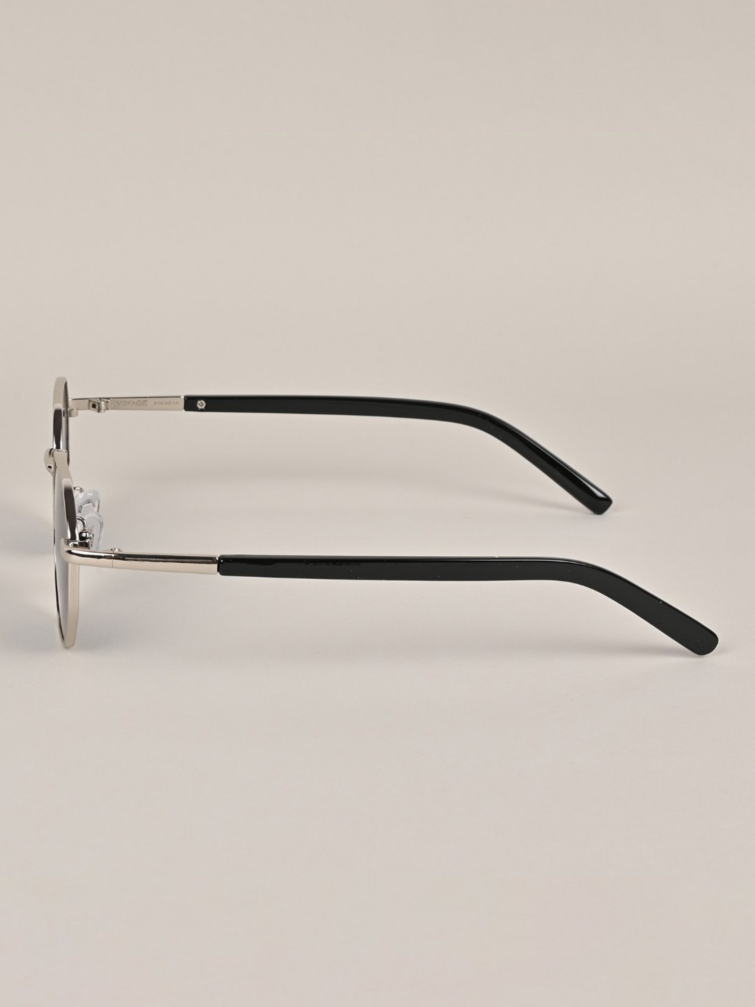 Voyage Black Round UV Protection Unisex Sunglasses