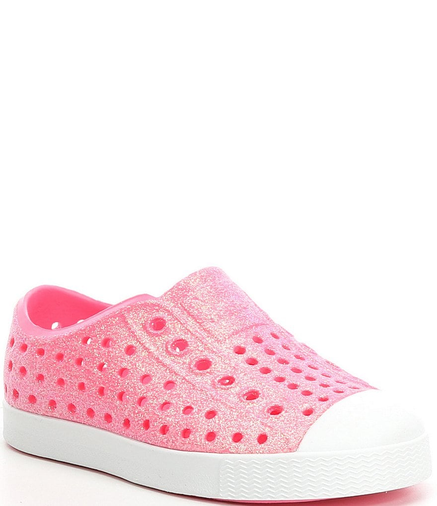 Native Girls' Jefferson Bling Glitter Slip-On Sneakers (Infant)
