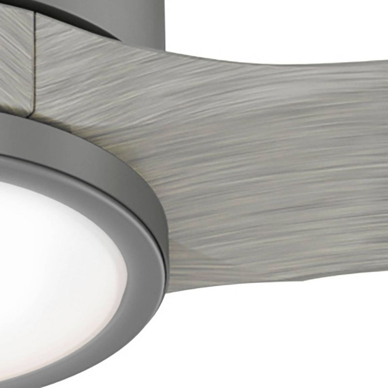 52" Park View Damp Rated Ceiling Fan with Remote Silver (Includes LED Light Bulb) - Hunter Fan