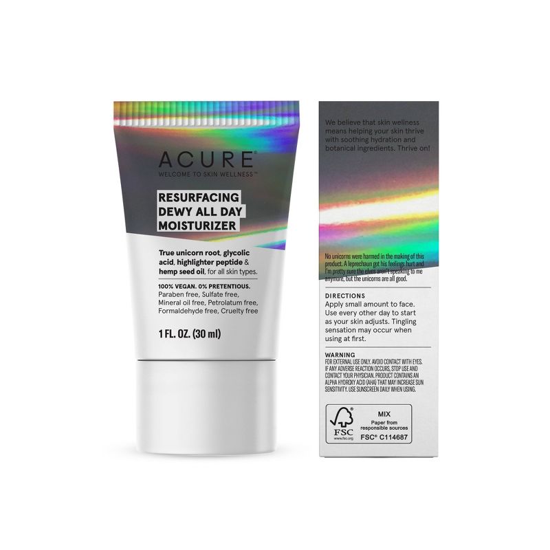 Acure Resurfacing Dewy All Day Moisturizer - 1 fl oz