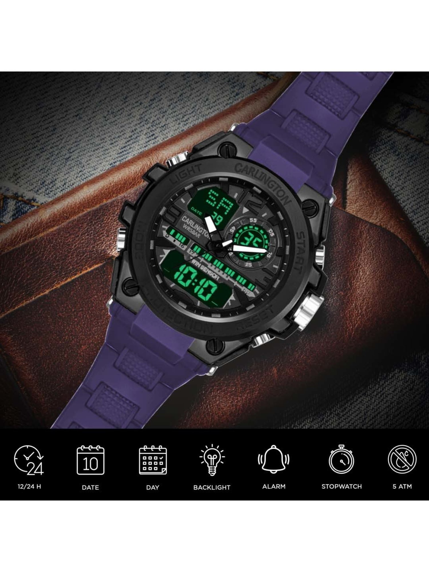 CARLINGTON Endurance 3377 Analog-Digital Watch for Men