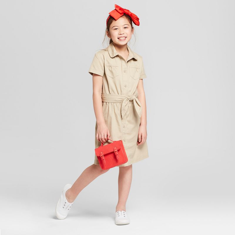 Girls' Uniform Knit Jumper - Cat & Jack™ Navy XS