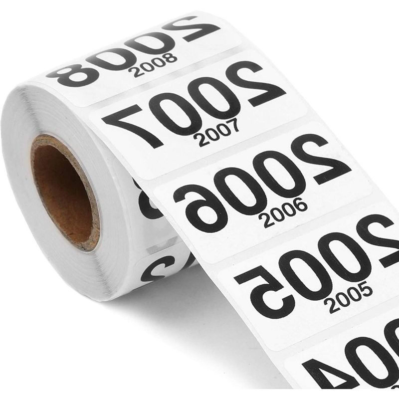 Live Sales Consecutive Reversed Mirrored Number Stickers 2001 to 2500 Labels (2"x1", Total 500 Count)