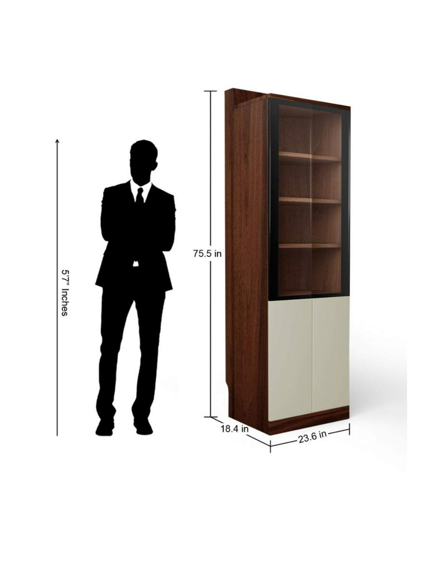 Godrej Interio Meraki Brown Engineered Wood Book Case (1 Year Warranty)