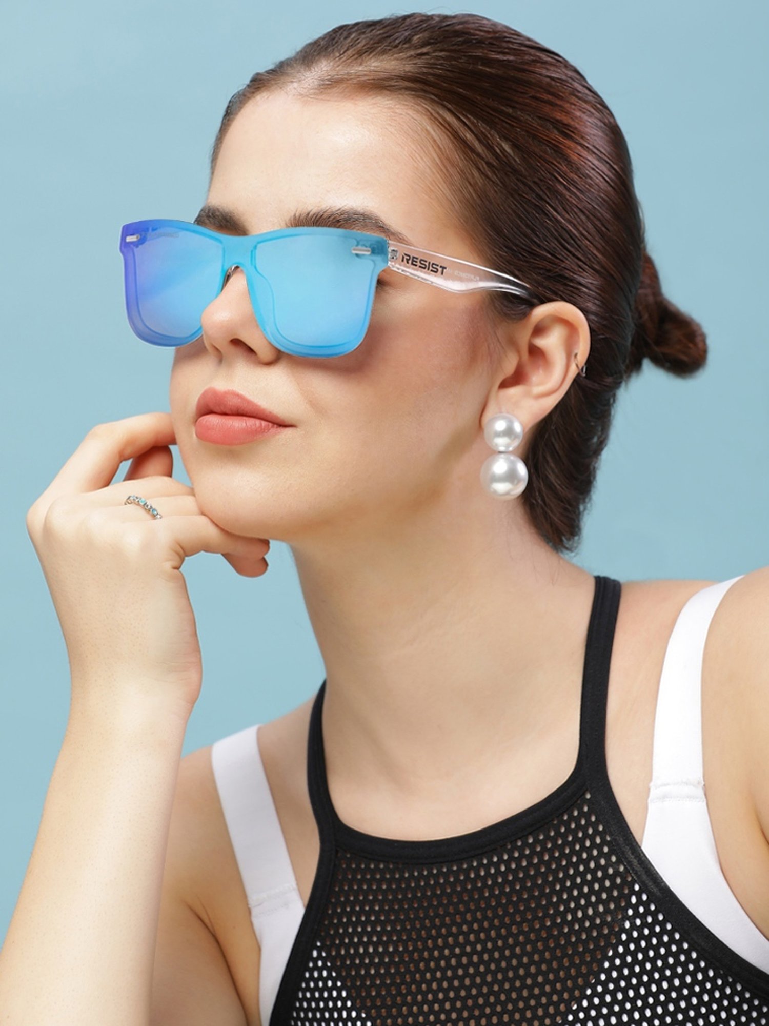 Resist Eyewear Aqua Wayfarer Polarized Unisex Sunglasses