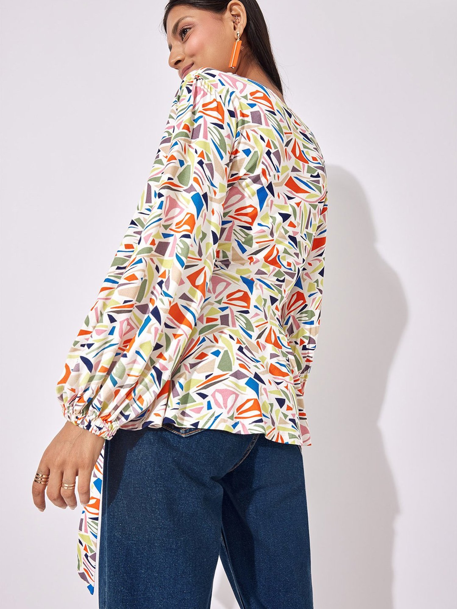 The Label Life Multicolor Cotton Printed Top