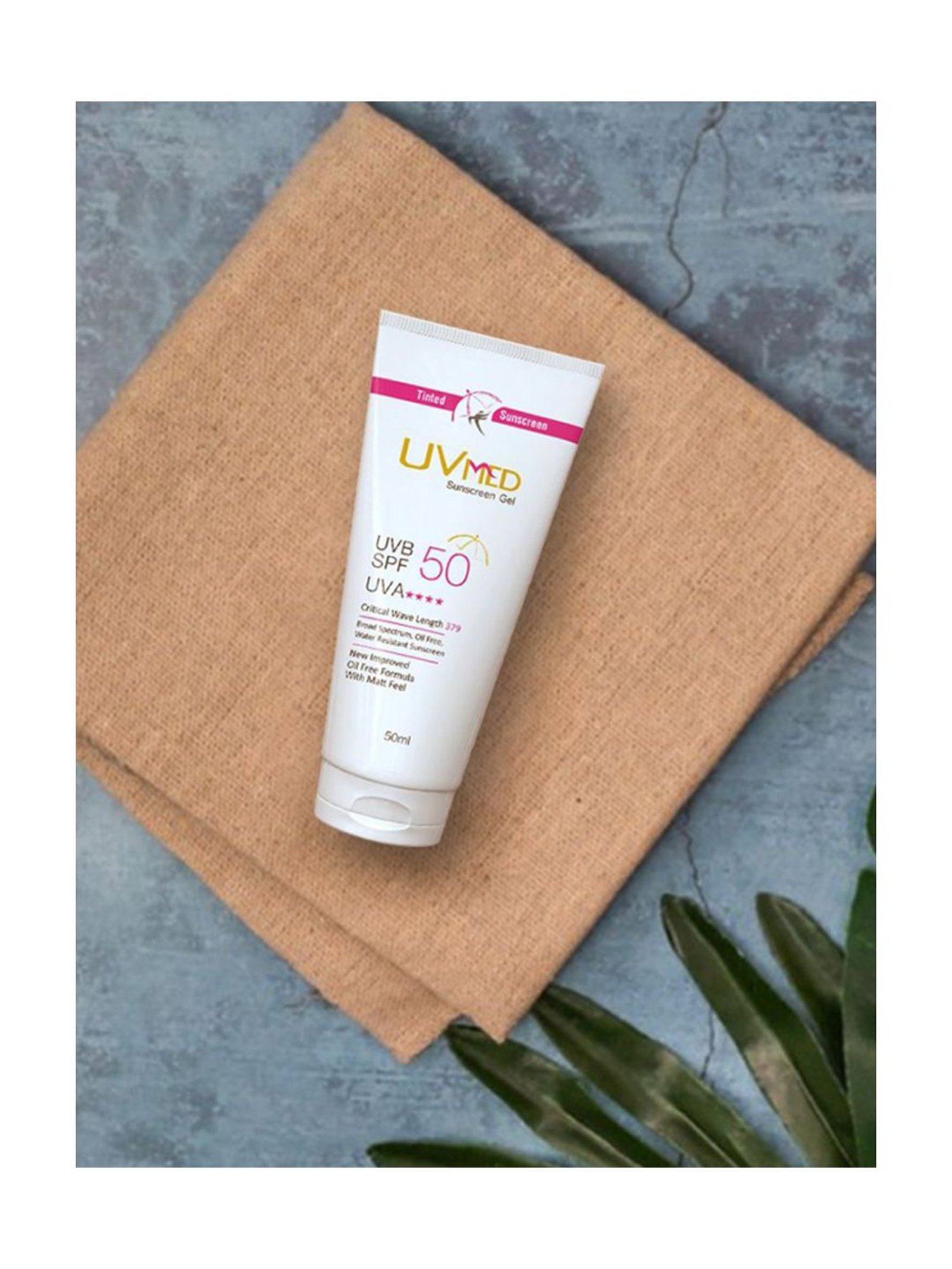 Uvmed Tinted Sunscreen Cream SPF 50 PA+ - Pack of 2 (50 ml Each)