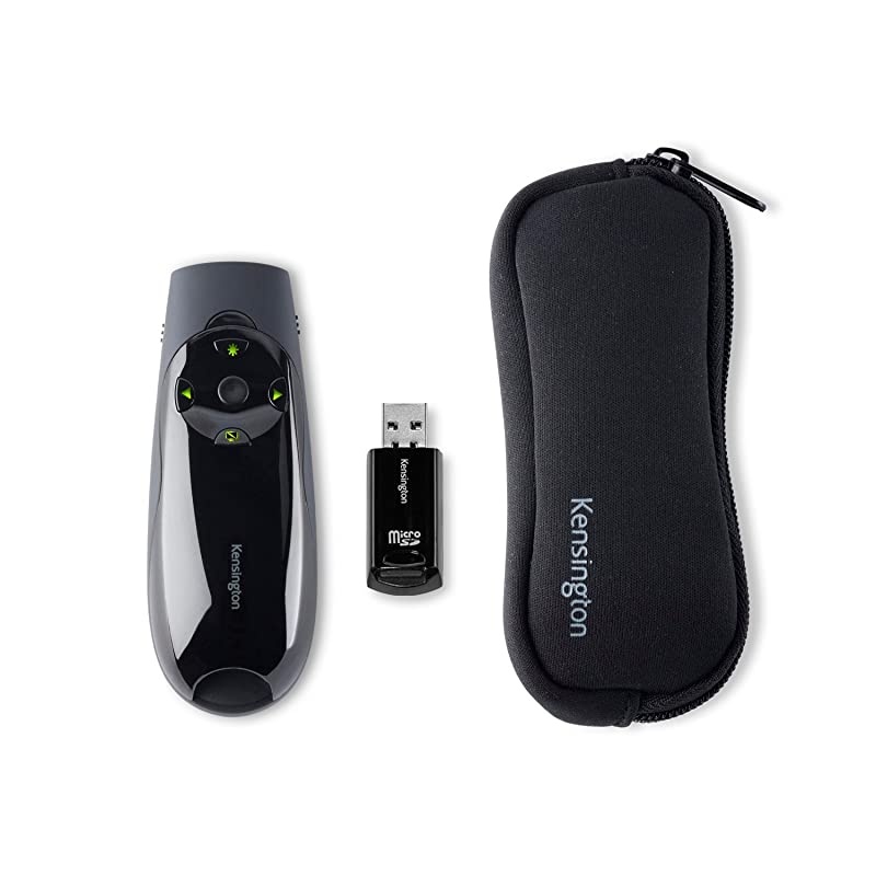 Expert Wireless Presenter with Green Laser Pointer Cursor Control and 8GB Memory K72427AMA
