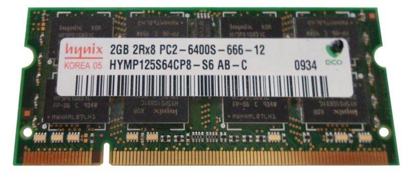 HYNIXHynix Hymp125S64Cp8-S6 Hynix 2Gb 200P Pc26400 Cl6 16C 128X8 Ddr2800 2Rx8 1.8V Sodimm