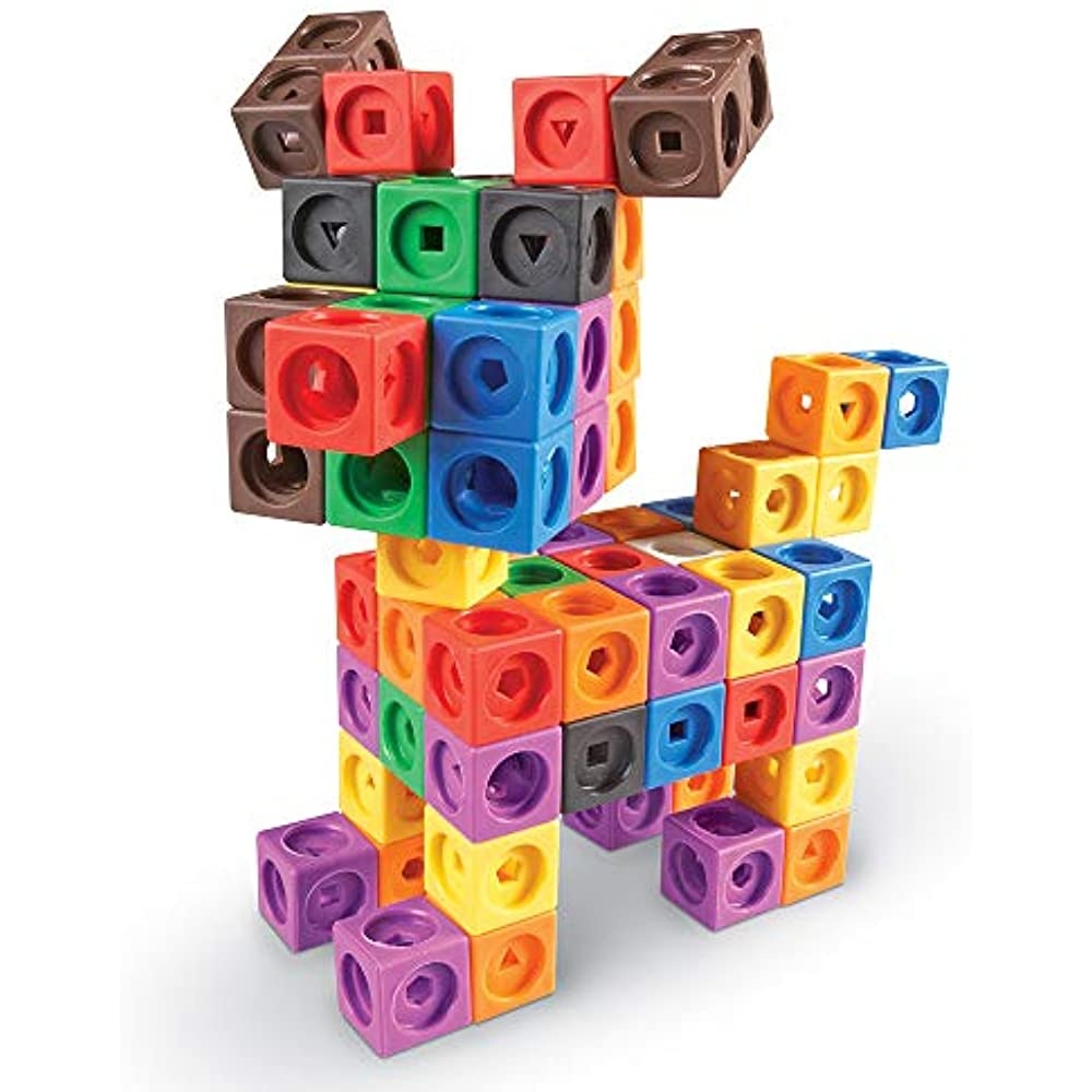 Learning Resources LER9291 MathLink Cubes Big Builders