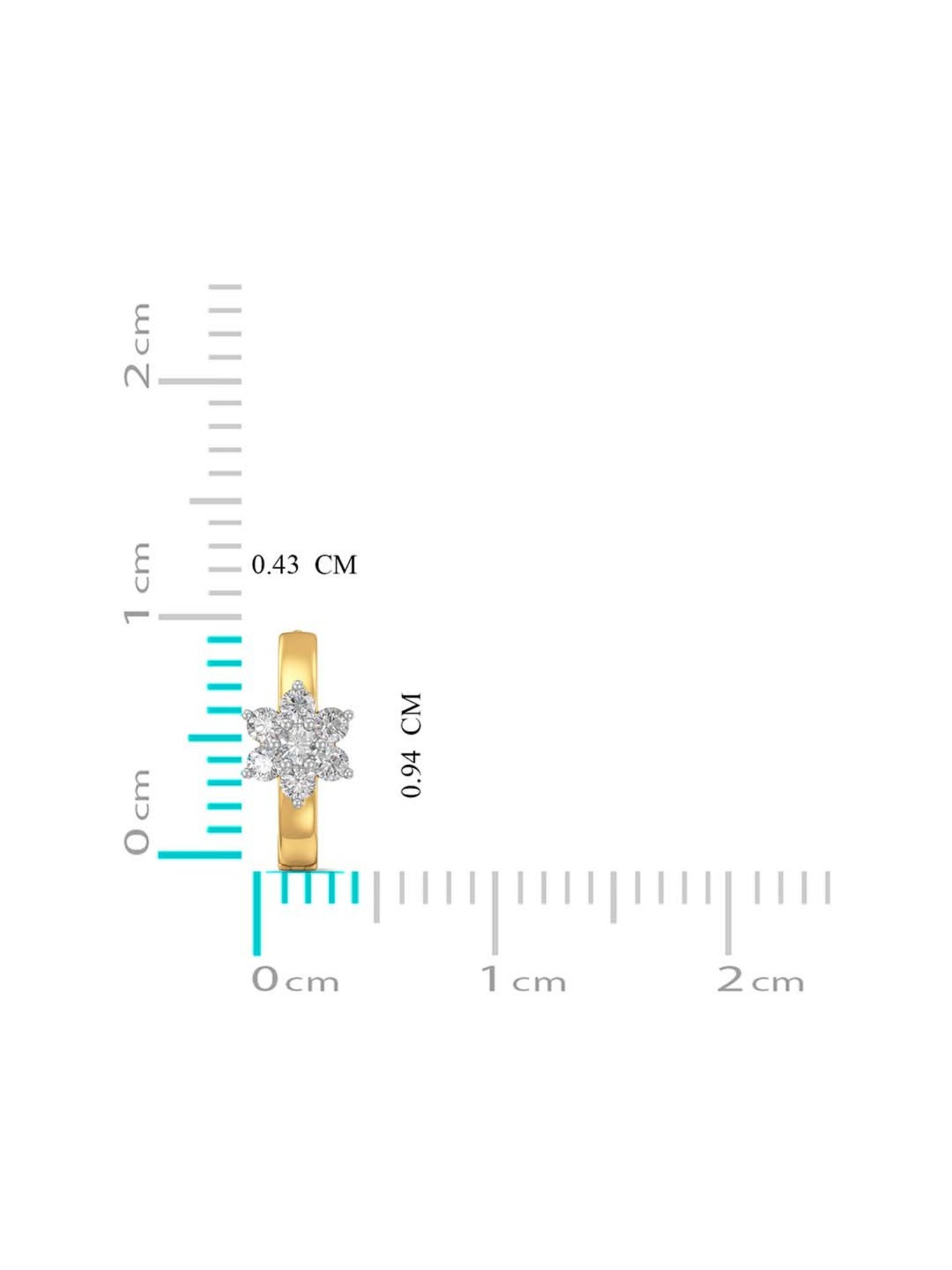 Joyalukkas 18 kt Gold & Diamond Nose Ring