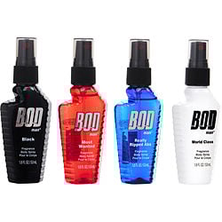 4 PAK WITH BLACK & MOST WANTED & REALLY RIPPED ABS & WORLD CLASS AND ALL ARE FRAGRANCE BODY SPRAY 1.8 OZ