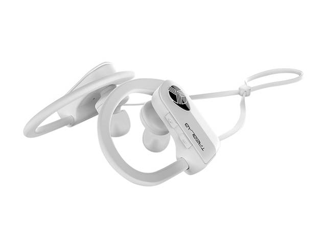 TREBLAB XR500 - Ultimate Cordless Bluetooth Running Headphones. Best Sport Wireless Earbuds for Gym. Noise Canceling Secure-Fit IPX7 Wireless Waterproof Headphones Mic. Workout Earphones 2019 Upgrade