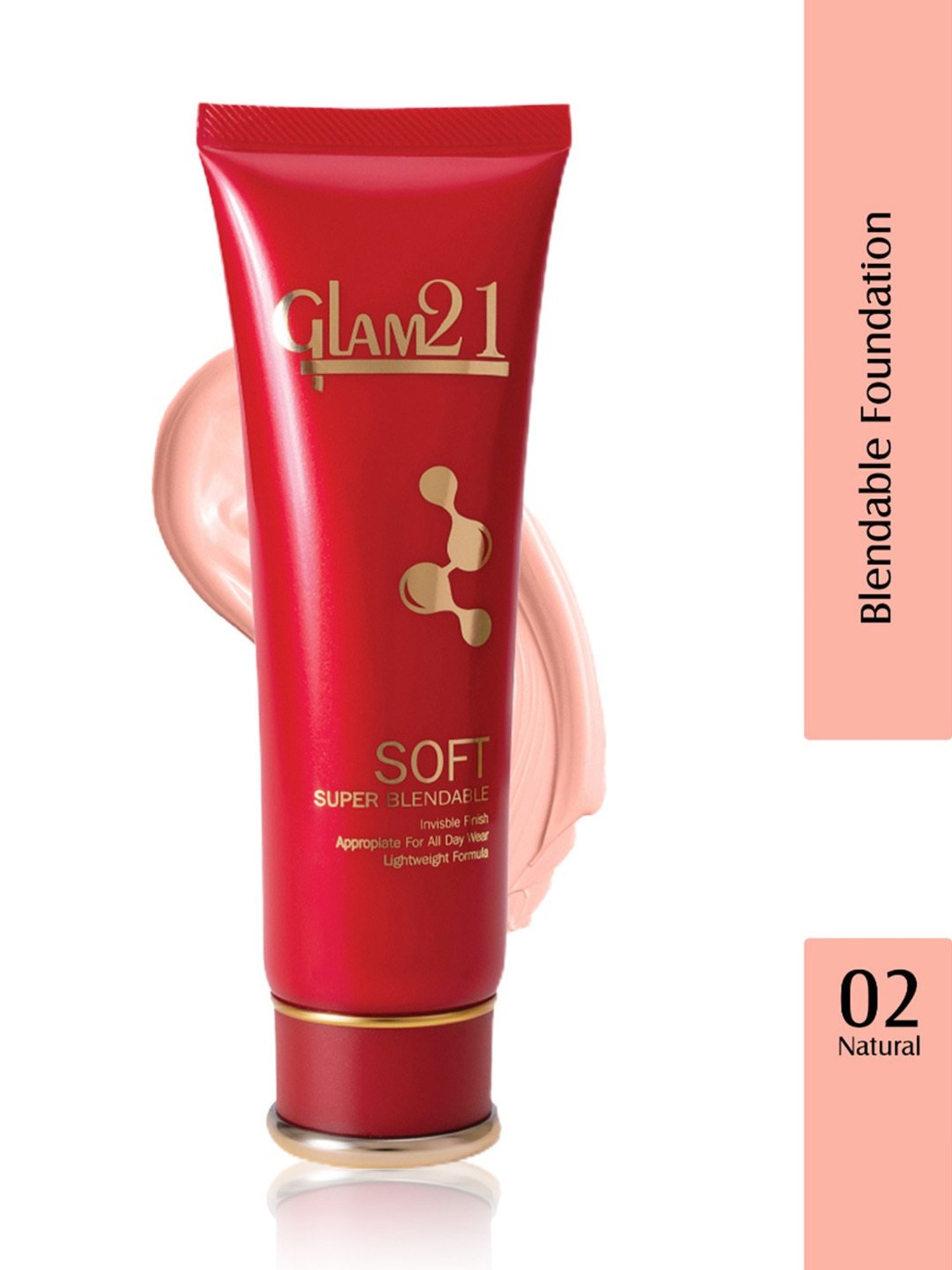 Glam21 Soft Super Blendable Tube Foundation 02 Natural - 50 gm
