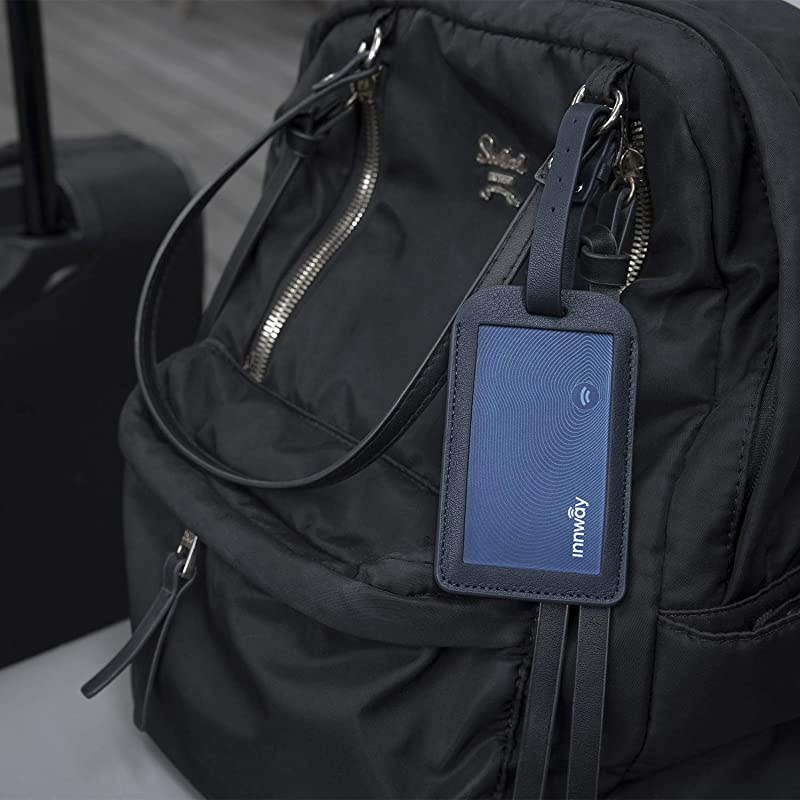 Card Ultra Thin Rechargeable Bluetooth Tracker Finder Find Your Wallet Bag Backpack Keys LaptopTabletBlue