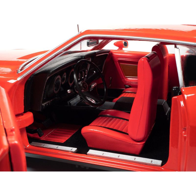 1971 Ford Mustang Mach 1 Bright Red (James Bond 007) "Diamonds are Forever" (1971) Movie 1/18 Diecast Model Car by Autoworld