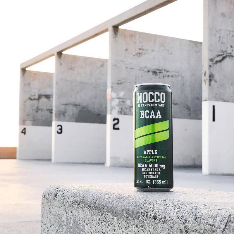 NOCCO BCAA+ Caffeine Free Apple Carbonated Beverage - 12 fl oz Can