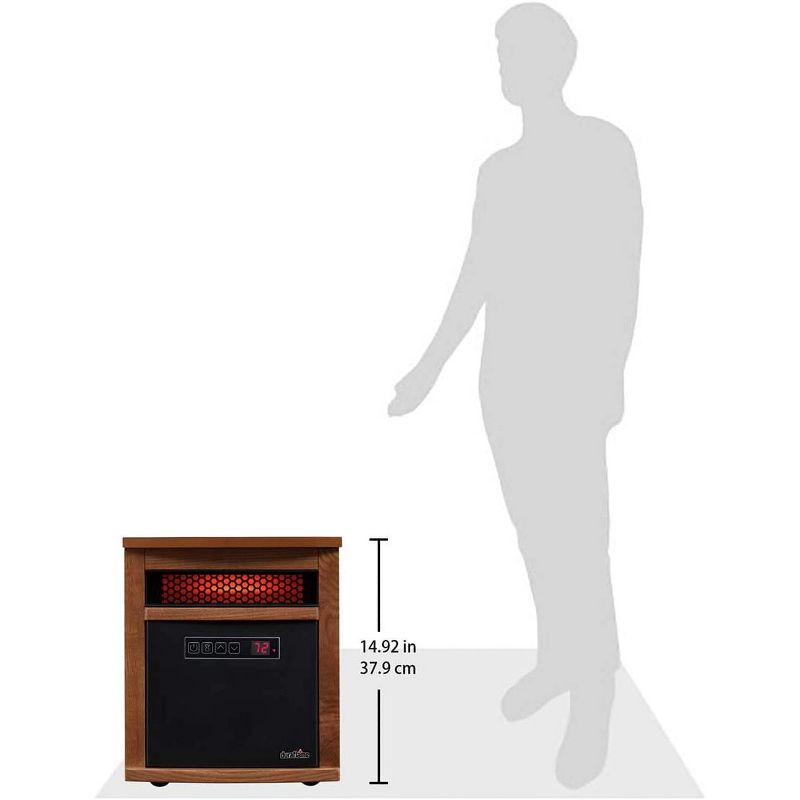 Duraflame Dixie 1,000 Sq. Ft. Portable Infrared Heater in Oak- 9HM8101-O142
