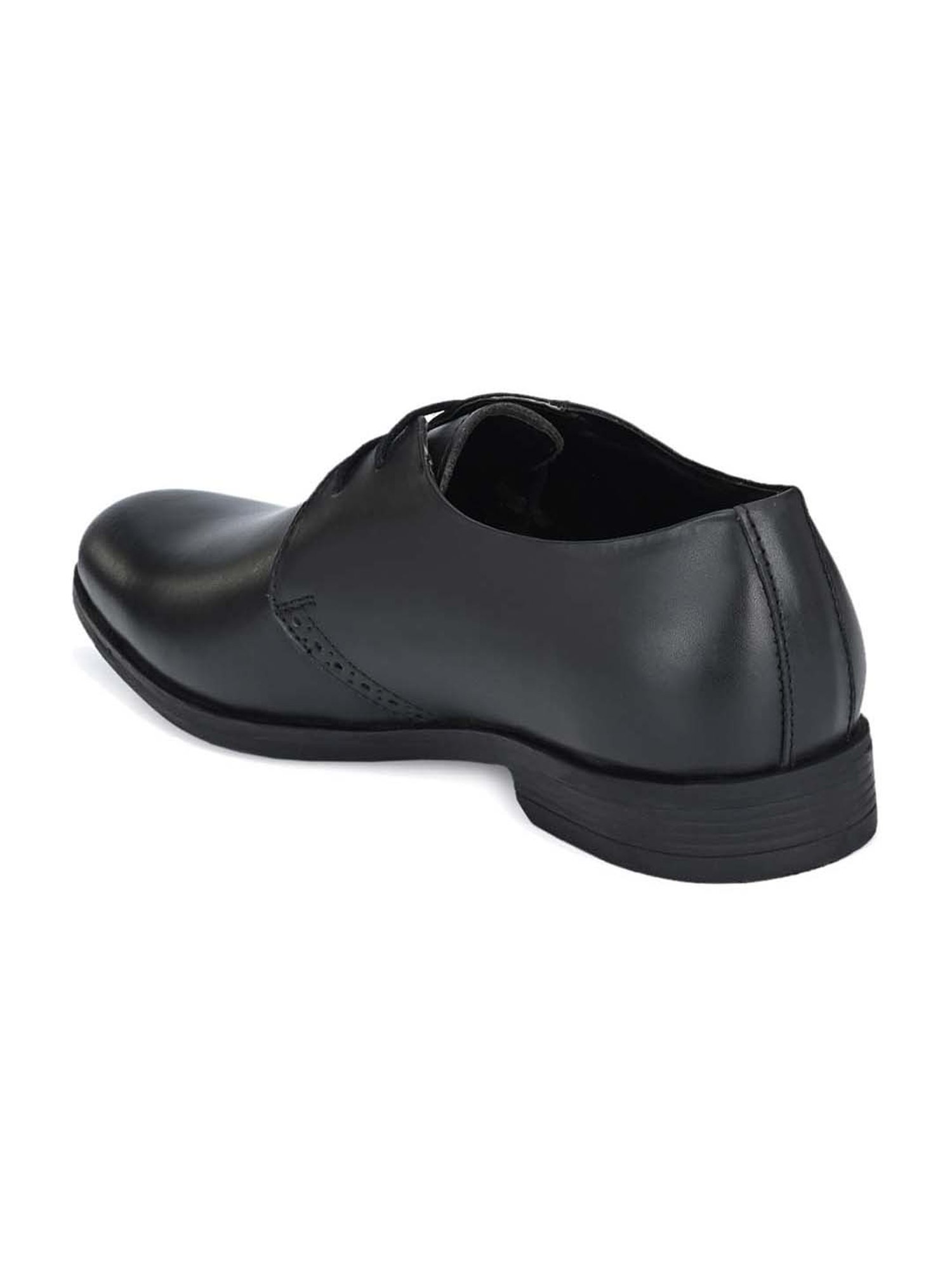 Shences Men's Black Derby Shoes