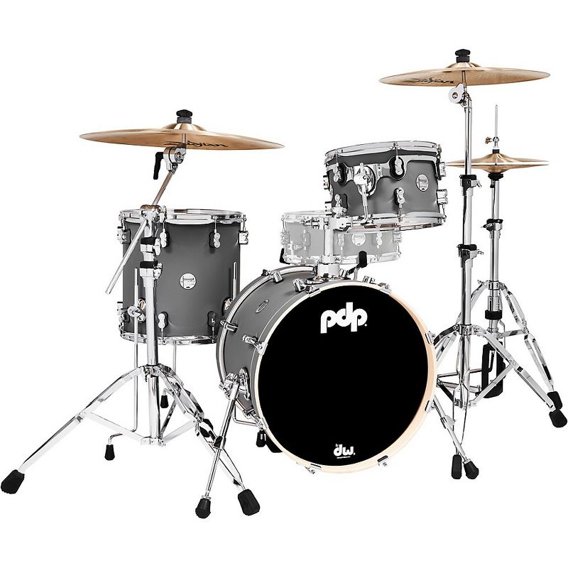 PDP by DW Concept Maple 3-Piece Bop Shell Pack Satin Pewter