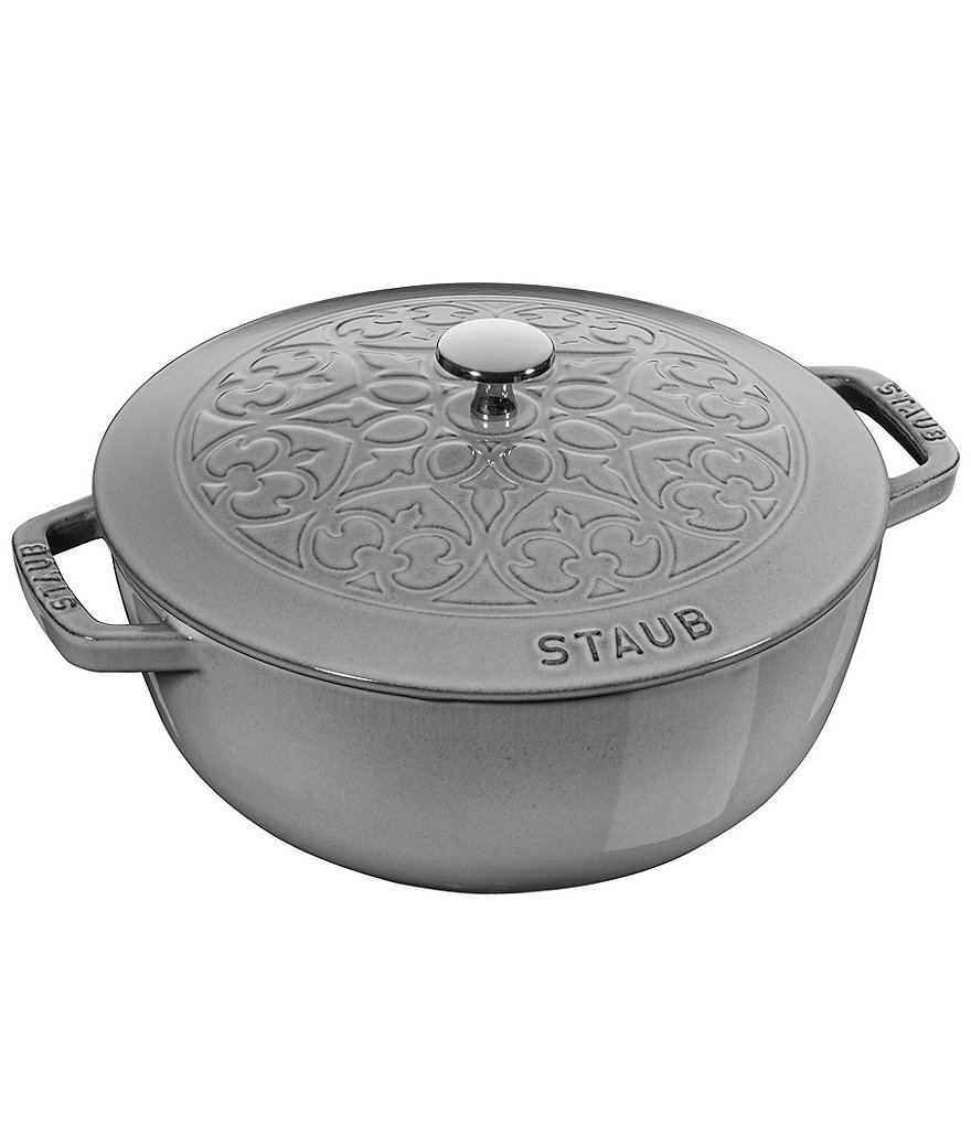 Staub Cast Iron 3.75-QT Essential Dutch Oven Lilly Lid
