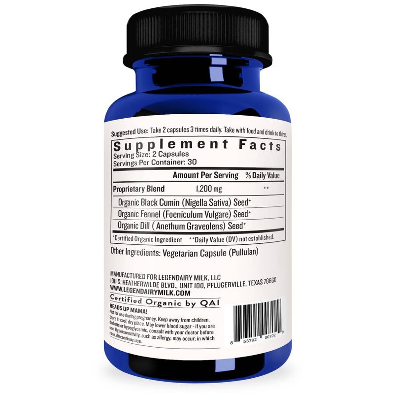 Legendairy Milk Sunflower Lecithin - 1200mg of Organic Sunflower Lecithin per Softgel - 200ct