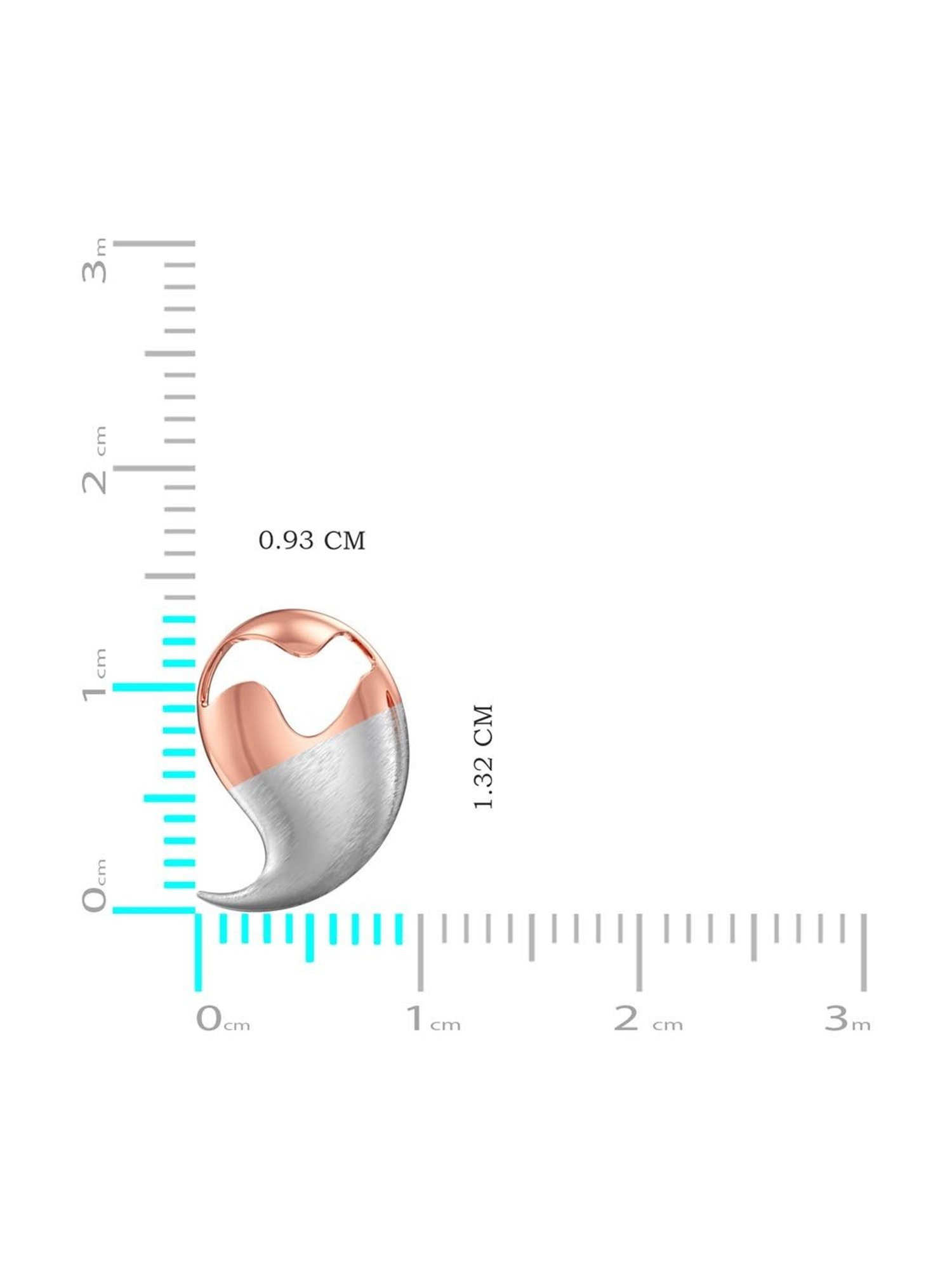 Joyalukkas 950 Platinum Sculptural & Rose Gold Earrings