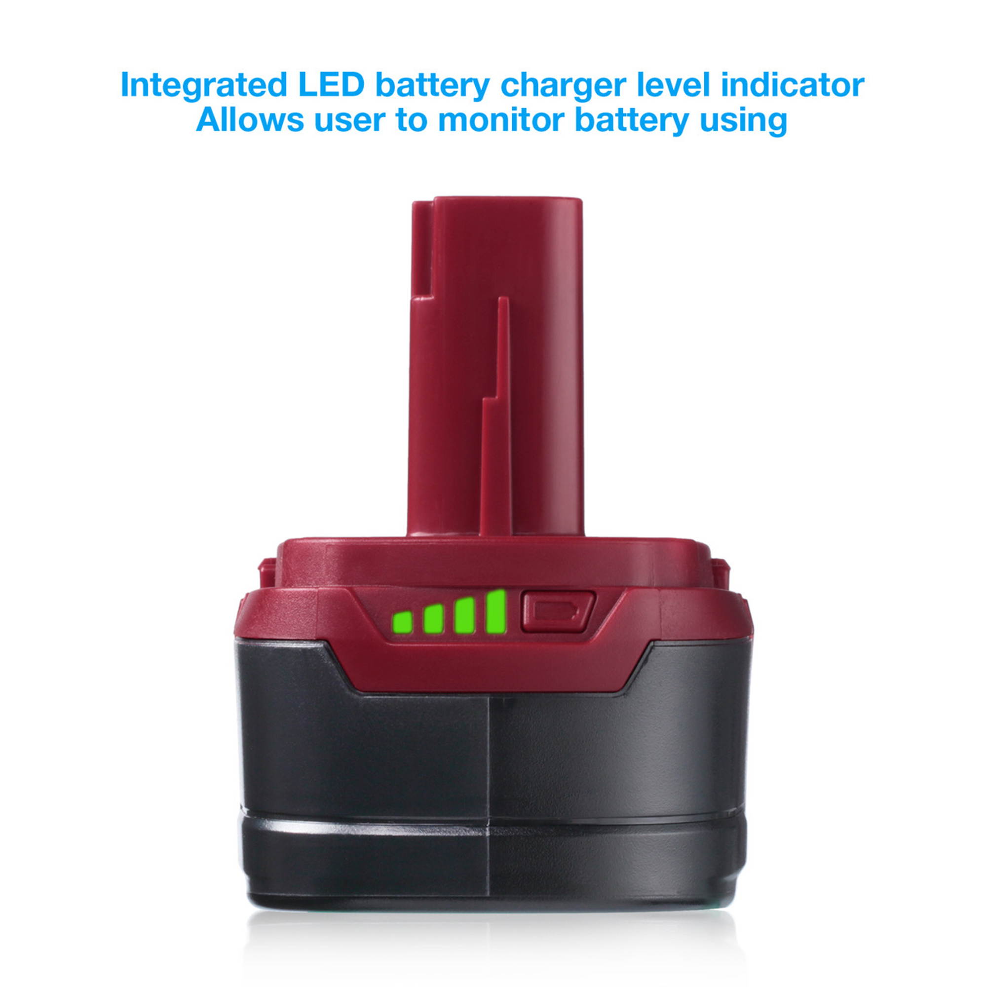 Powerextra 2 Pack 19.2V 4000mAh Replacement Batteries for Craftsman C3 Compact Lithium-ion Battery 11375 11374 Power Tools