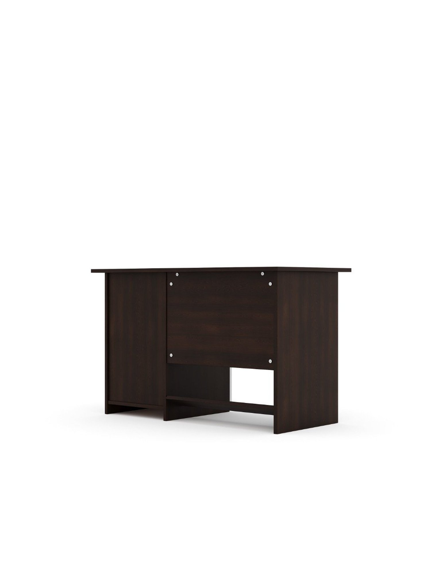 Nilkamal Dalton Black Engineered Wood Office Table with Drawer, Cabinet & 2 Shelf